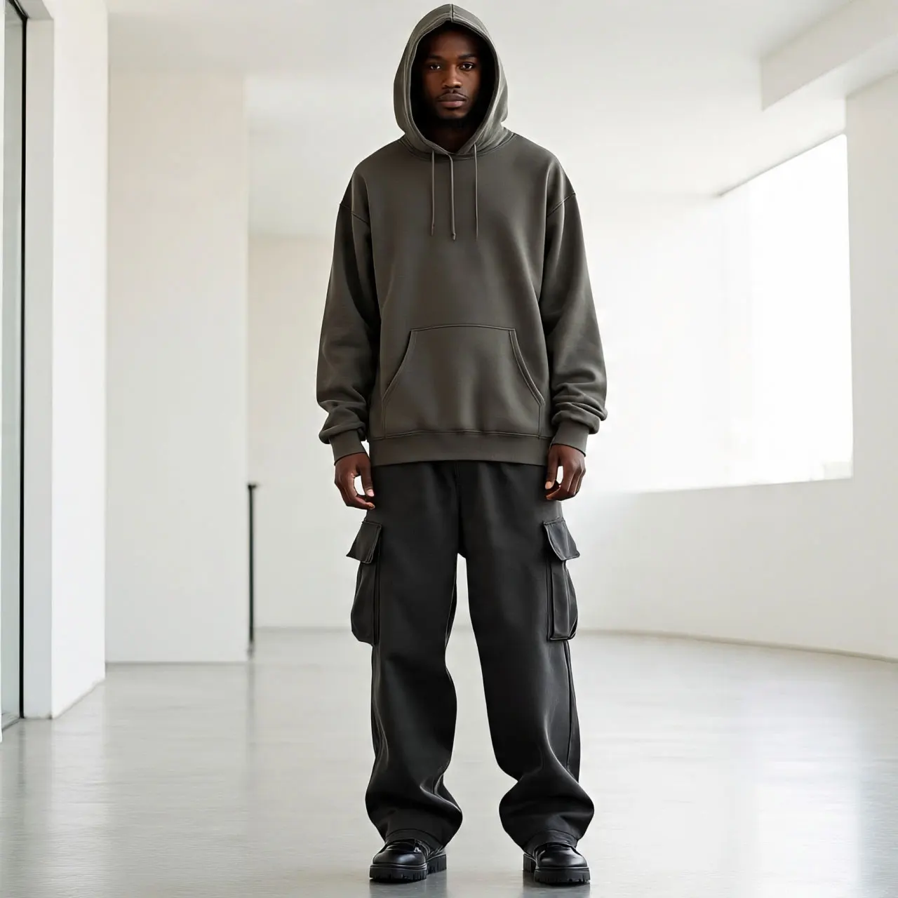 French Terry Baggy 2 Piece Tracksuit Hooded Sweatshirt Jogger Sweatpants Sweatsuit Sets 500 GSM Hoodie Sets Men A3317014d24a142ec8e419e9b4ef211adU