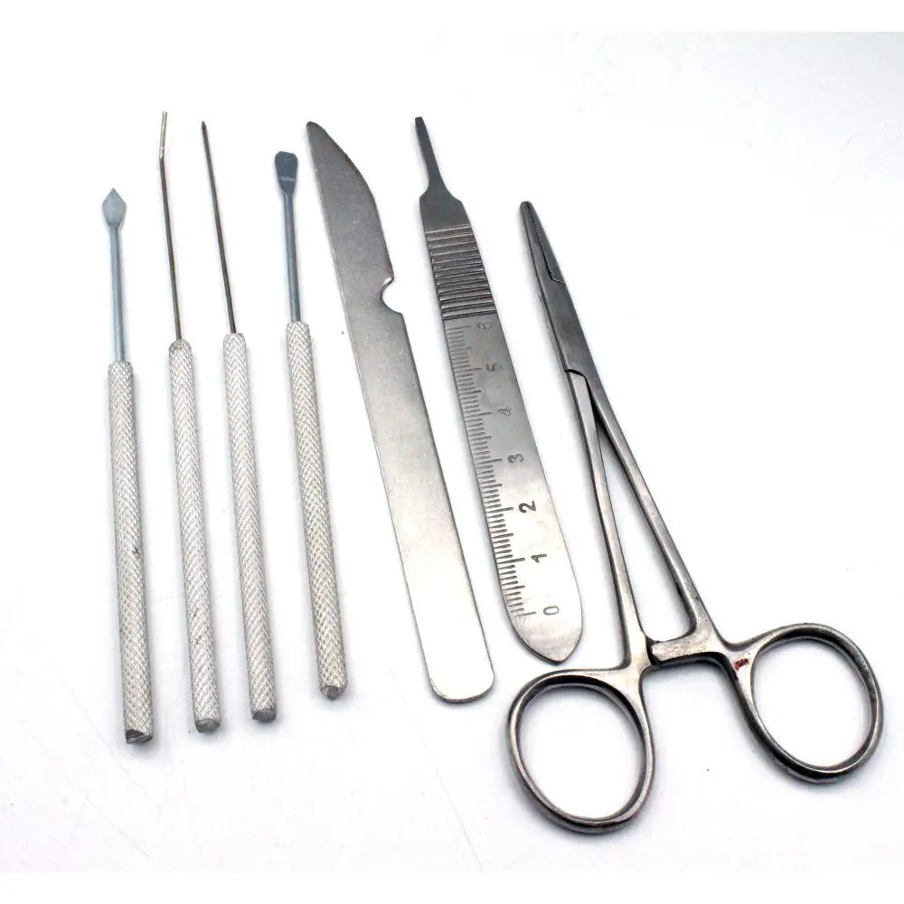 CynaMed USA 65-Piece Biology Lab Anatomy Dissection Kit | Medical Surgery Instruments