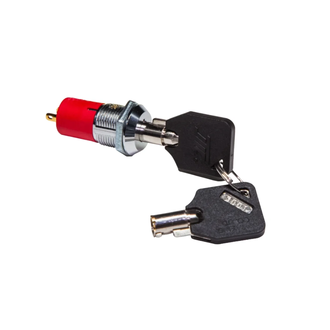 Zinc Alloy Bright Nickel Plated 2 Position Spring Return Key Switch ...