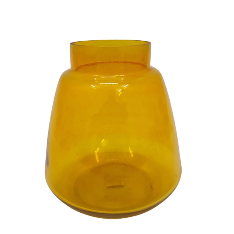 Hot Sale Glass Flower Vase Brown Colour Flower Pot For Wedding And