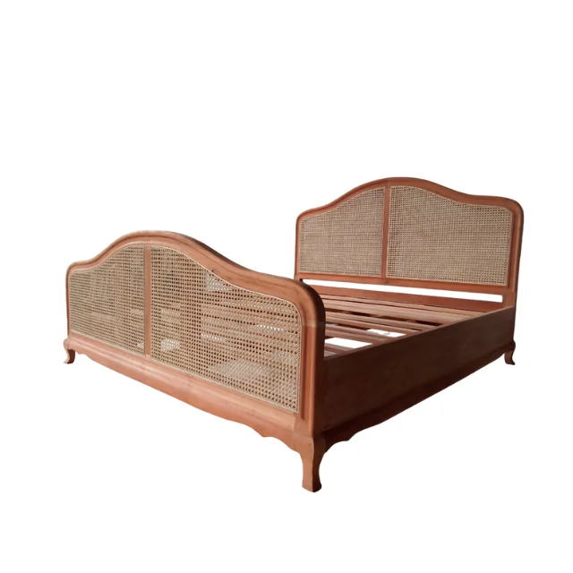 Indonesia High Quality Wood And Rattan Bed For Hotel And Villa Buy