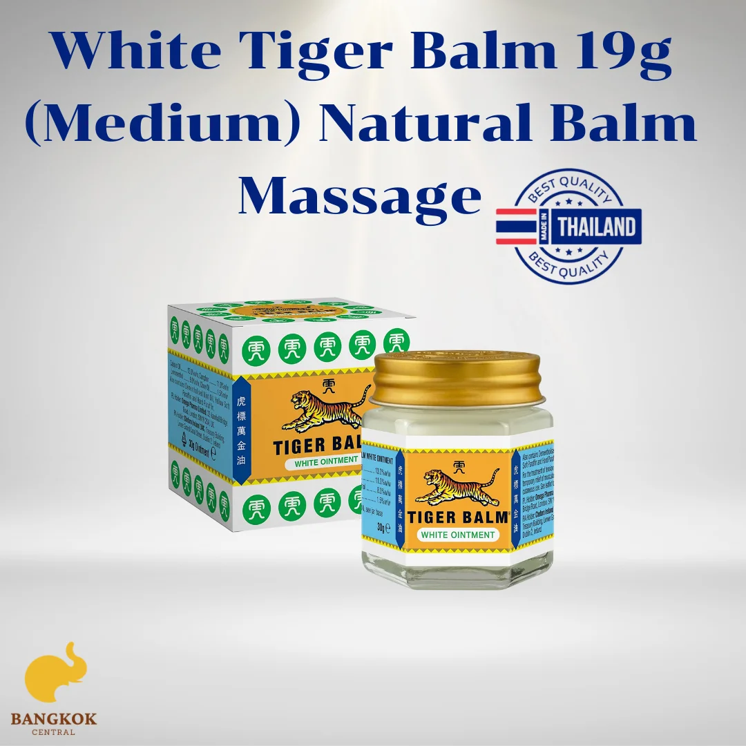 White Tiger Balm 19g (medium) Natural Balm Massage Balm Muscle Pain ...