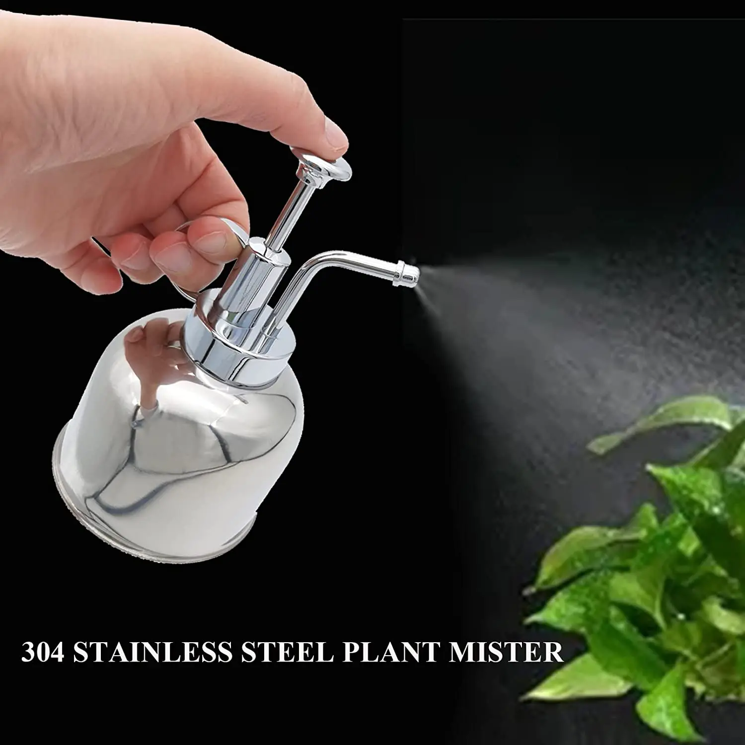 Premium Design Plant Mister 304 Stainless Steel Watering Can Vintage