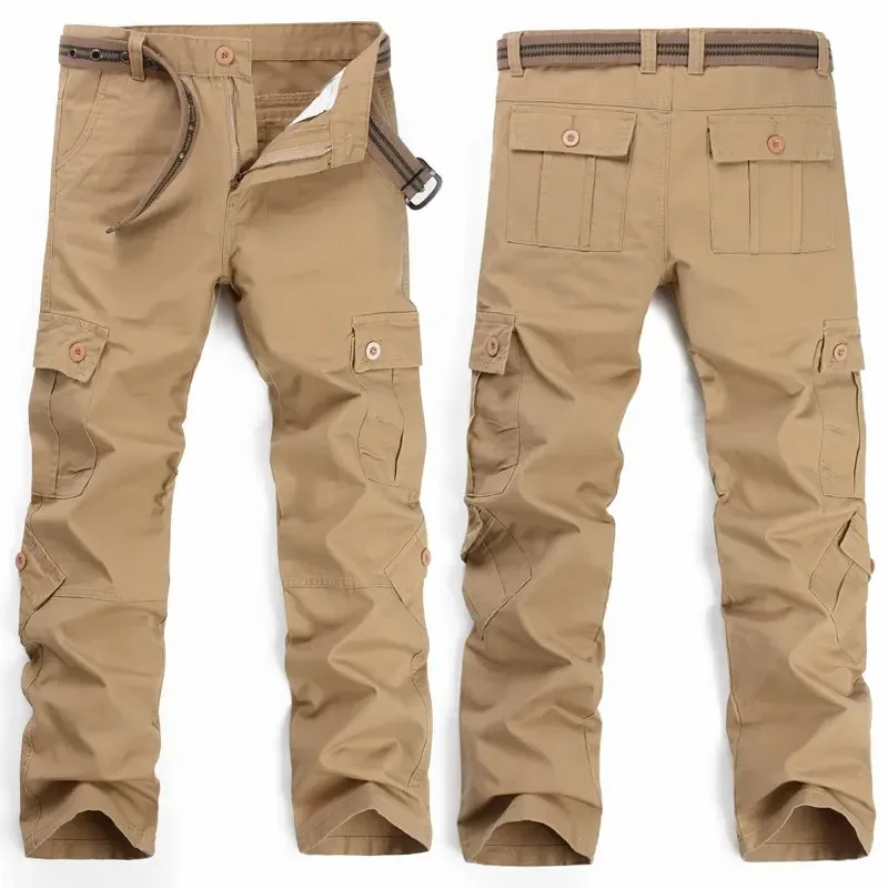 Factory Direct Custom Cargo Pants For Men's 100 Cotton Multi Pocket