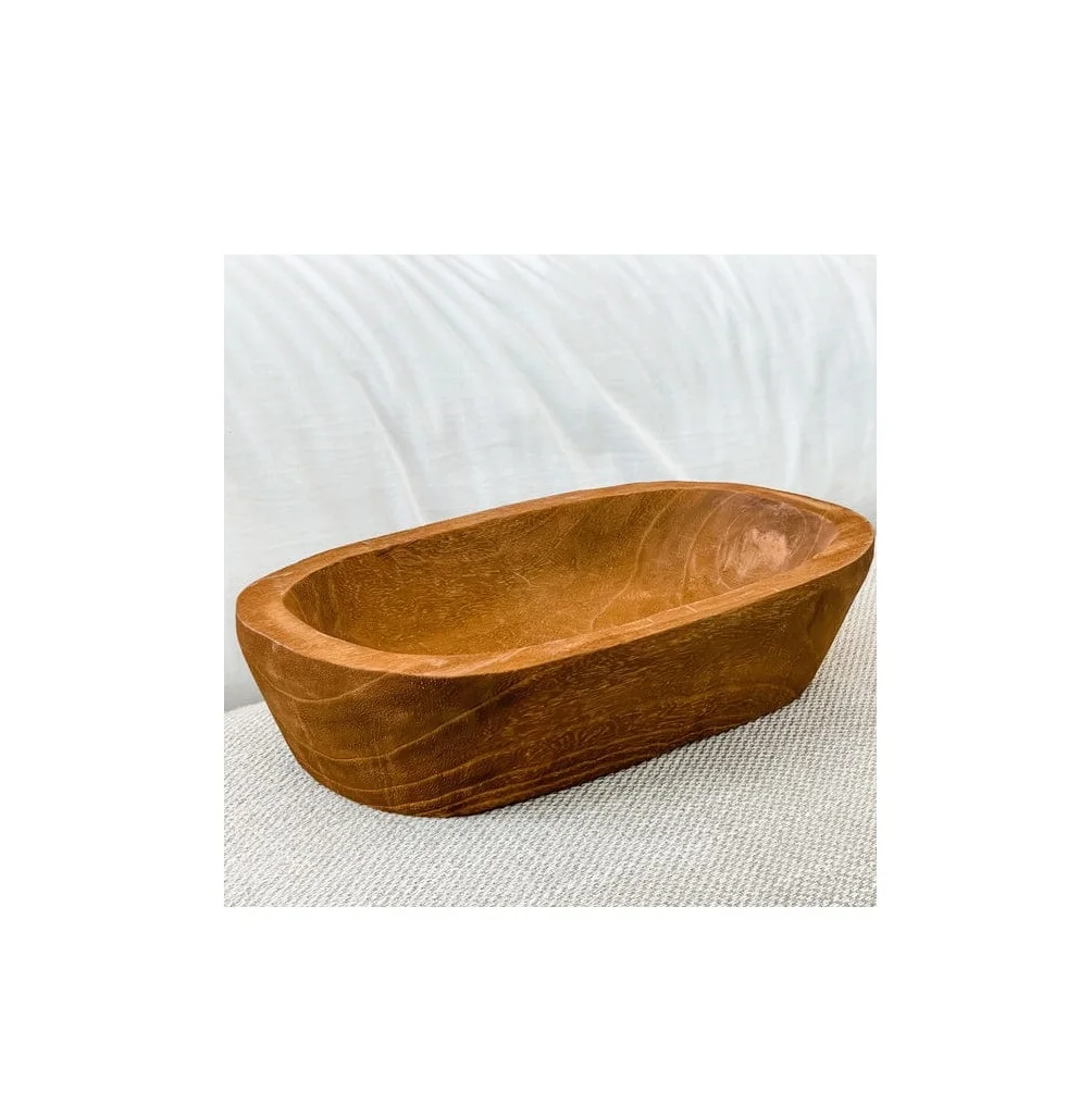 Modern Design Wood Candle Dough Bowl Highly Polished Latest Dough Bowl Best Quality Custom Size