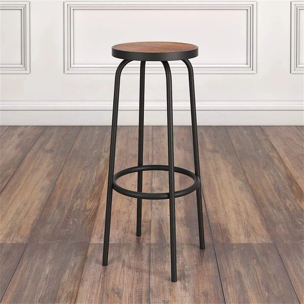 Breakfast Bar Stool Round Barstool Iron Breakfast Dining Stool For