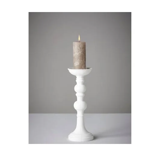 Wholesale Slim Body Smooth Unfinished Wood Candle Holder Wooden Candle