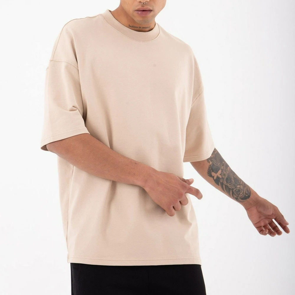 Mens Basic T Shirt 2023 Oversized Fit Drop Shoulder Curved Hem Custom Colored 100 Cotton 2311