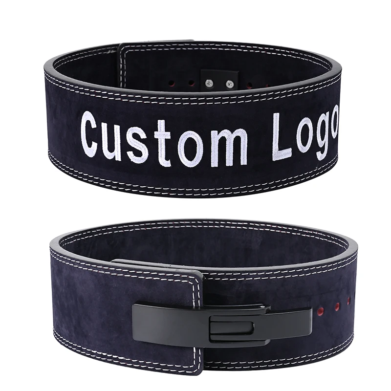 Customize Logo Fitness Exercise Gym Buckle Leather Back Support Strap ...