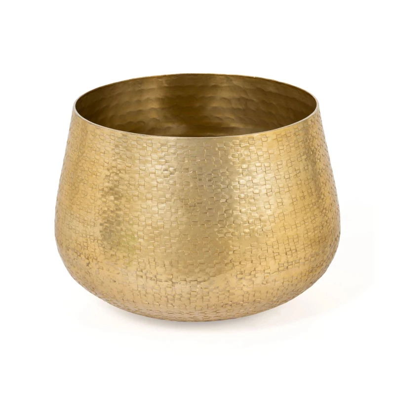 Decorative Modern Design Planter Black Cylindrical Shaped Small Desk