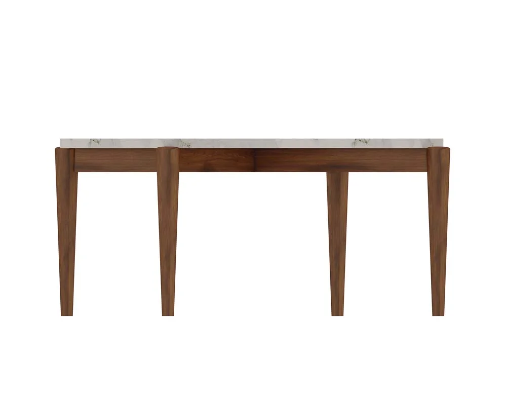 Barcelona Teak Wood Living Centretable Choco Satin Color In Matt Finish