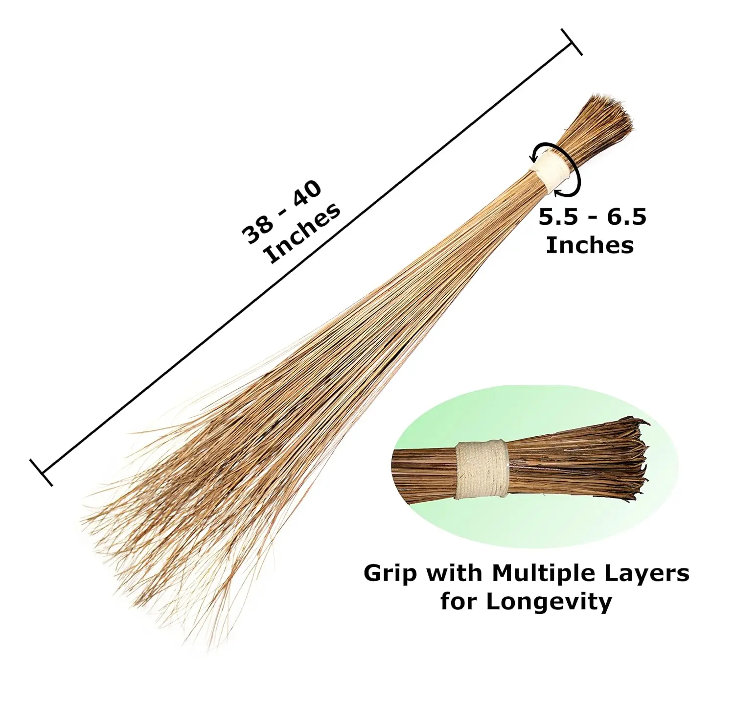 Coconut Broom Sticks For Home Cleaning Long Coconut Grass Brooms With ...