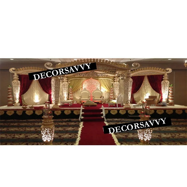 Rajdarbar Mandap Theme Grand Fiber Mandap Set Bollywood Wedding Mandaps