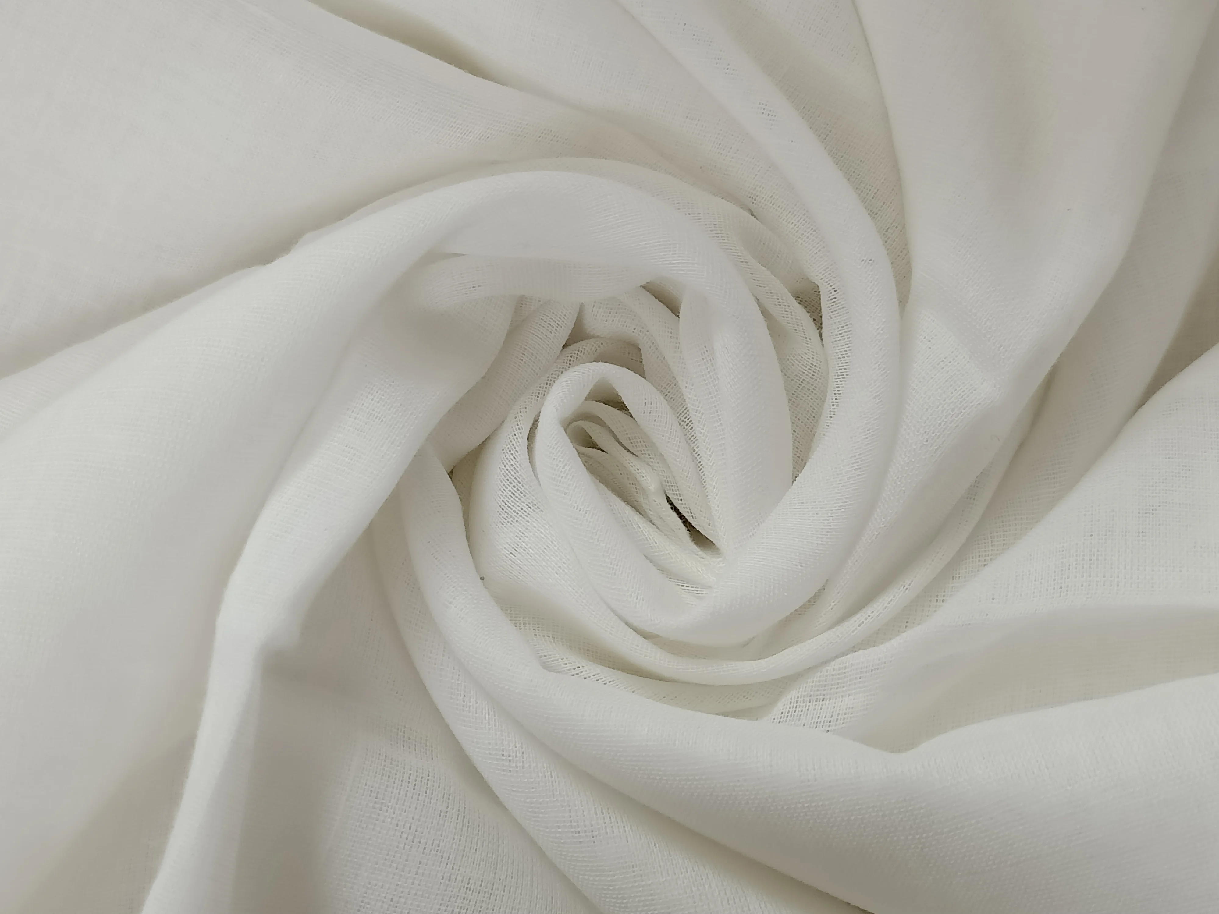 Custom Made Double Weave Muslin Cotton Cloth Ready For Dyeing Suitable