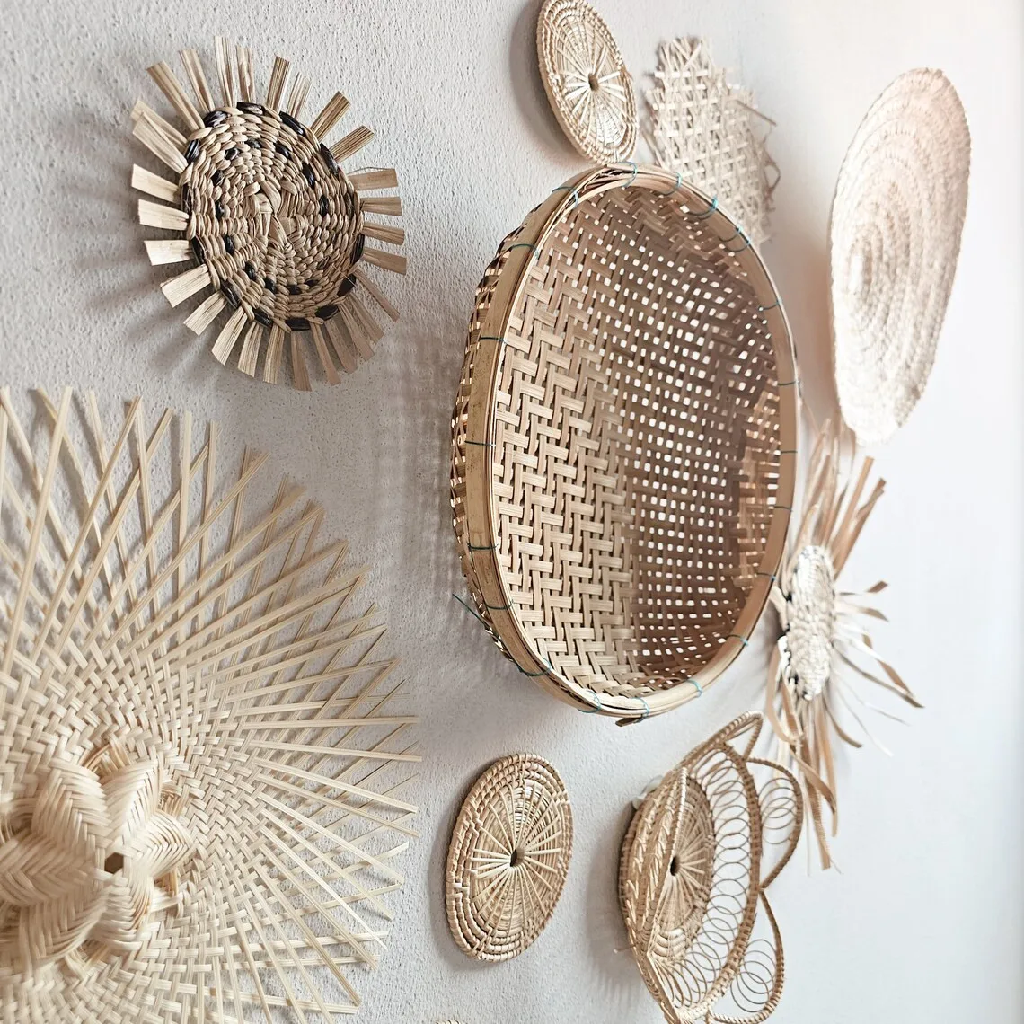 Best Choice Set Of 12 Wall Hanging Round Handmade Hanging Wall Decor