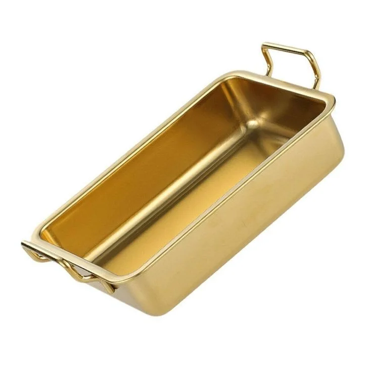 Stainless Steel Trays Food Serving Tray French Fry Holder Fried Chicken Basket Stainless Steel