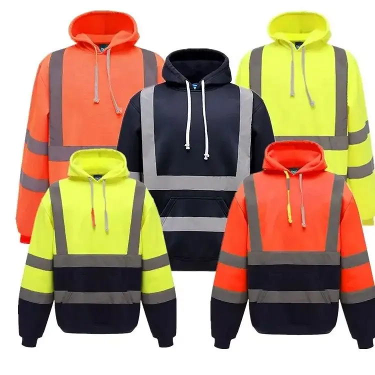 Wholesale Customized Fluorescent Yellow Two Tone Reflective Safety