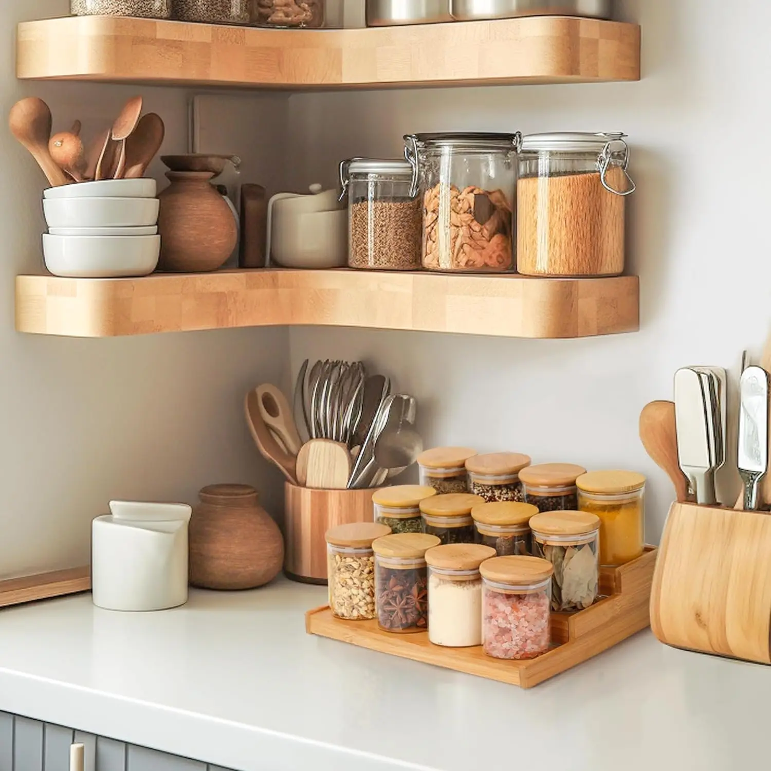 Spice Rack With Jars And Labels 12pcs 6oz Spice Jars With Labels Empty