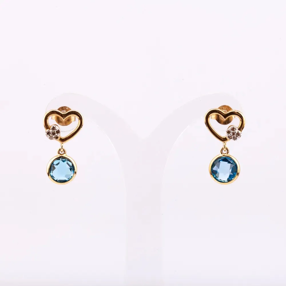 High Quality 2024 Design 14k Gold Plated Silver 925 Earring With ...