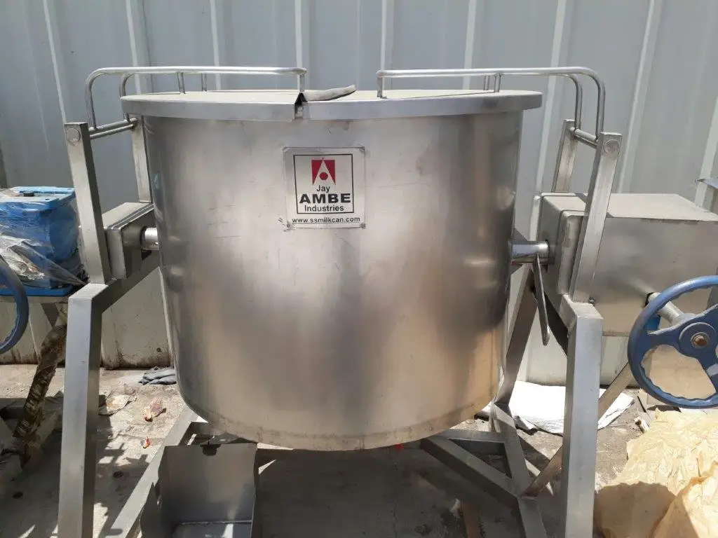 Steam Jacketed Kettle With Automatic Stirrer Agitator For Steaming Food