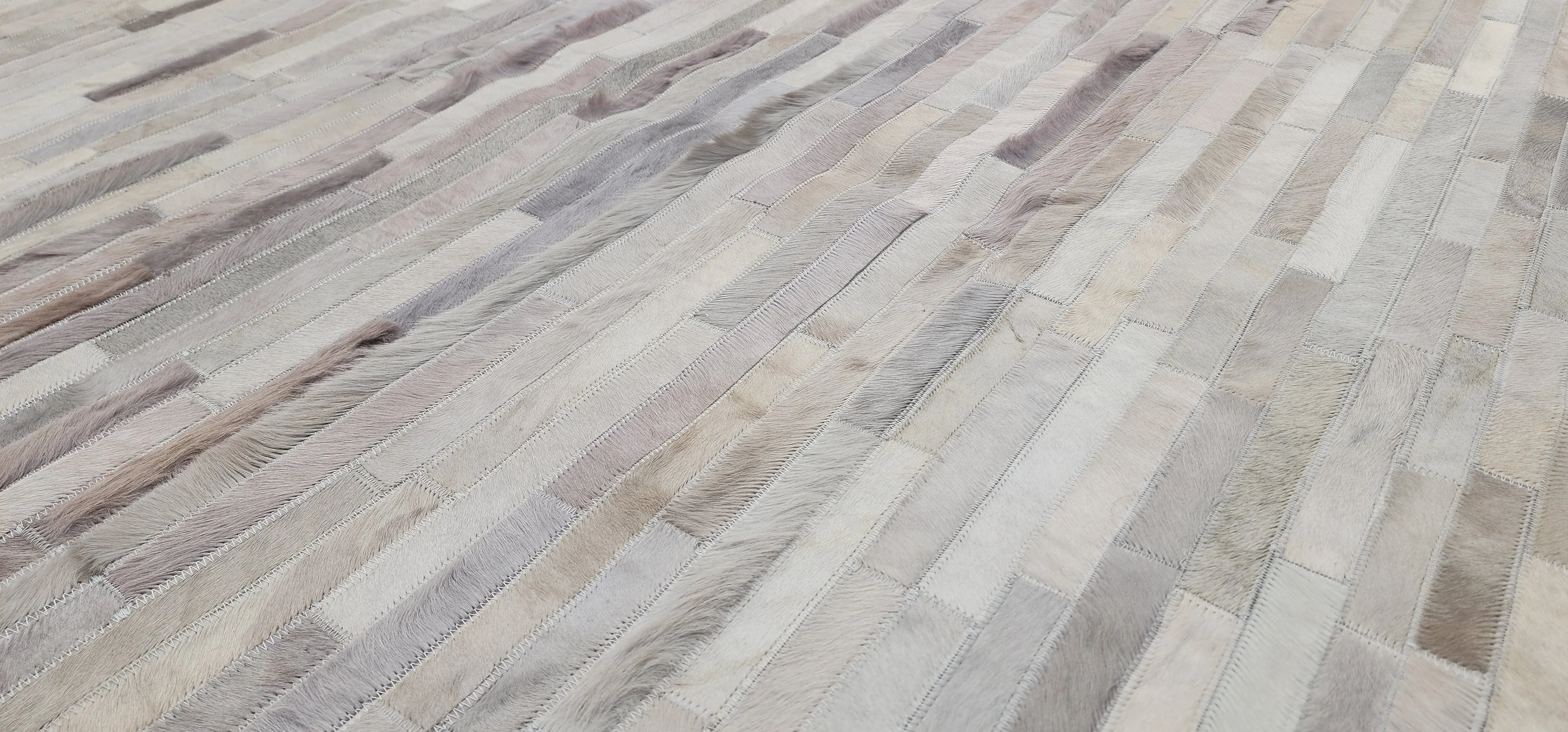 High Quality Natural Grey Color Cow Skin Pure Real Cow Leather Hairon