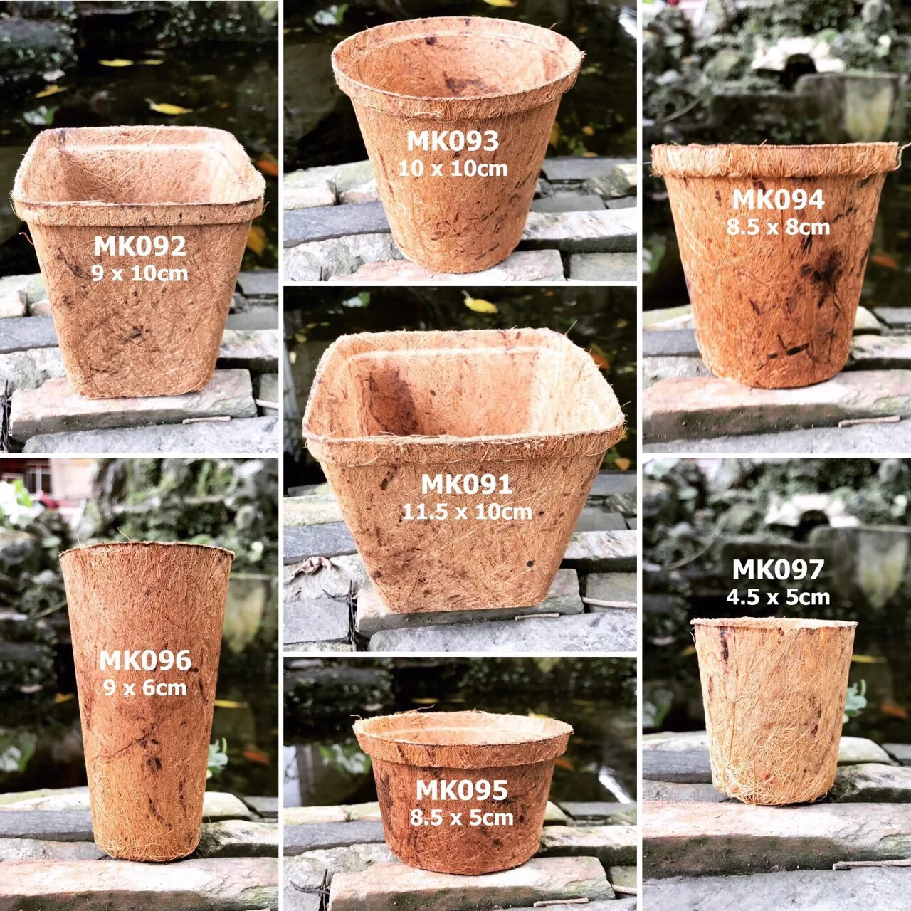 Coco Coir Seed Starter Pots Biodegradable Coco Coir Pots Coconut Fiber