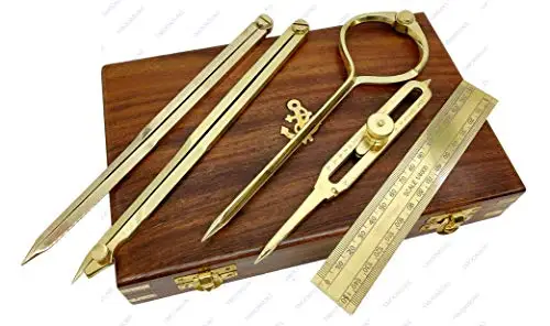 Proportional Divider Set of 5, Full Brass dividers