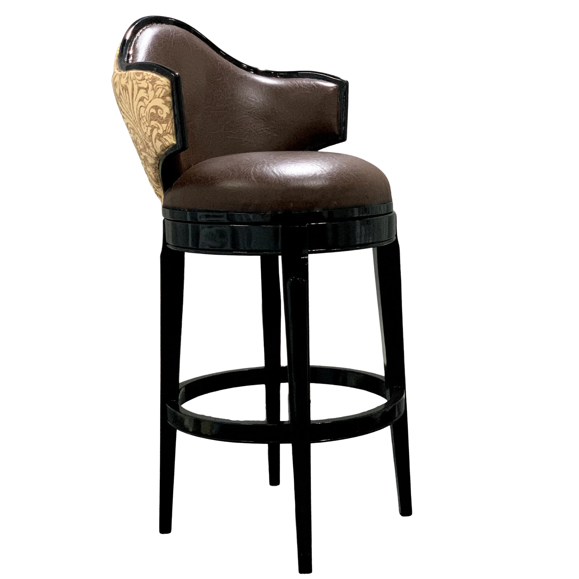Customized Kitchen Furniture Swivel Design Upholstered Bar Stool
