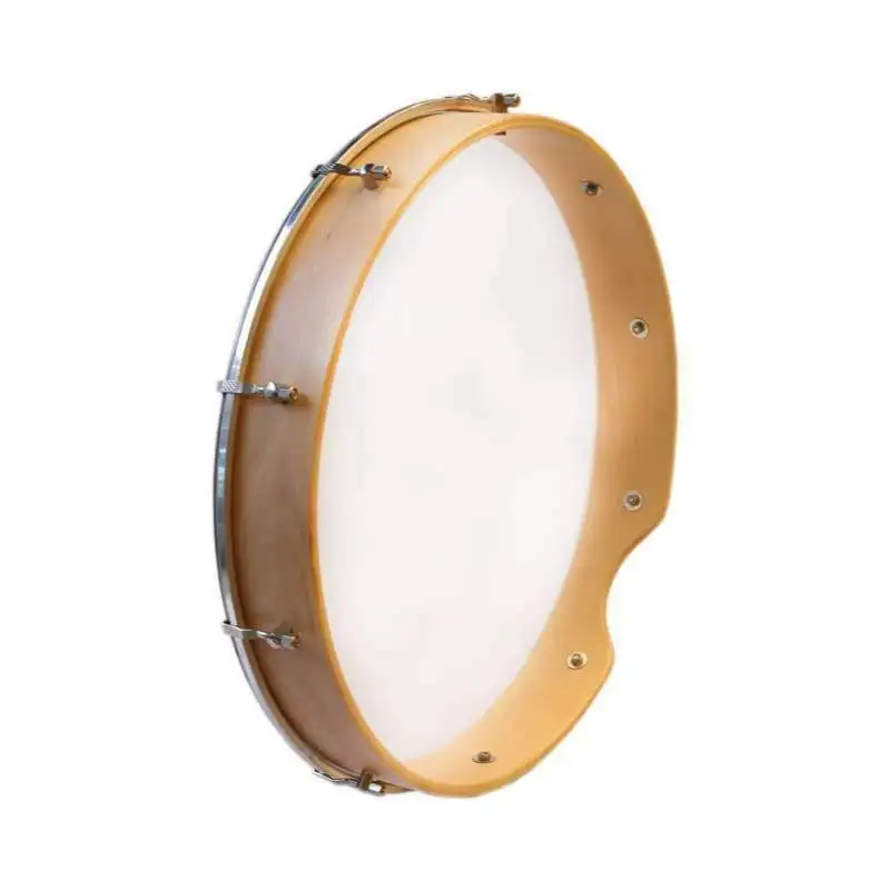 thumbnail image 2 of 10 Inch Ocean Drum - Natural Wood Wave Sound Drum With Steel Beads For Music Therapy & Relaxation 2 of 3