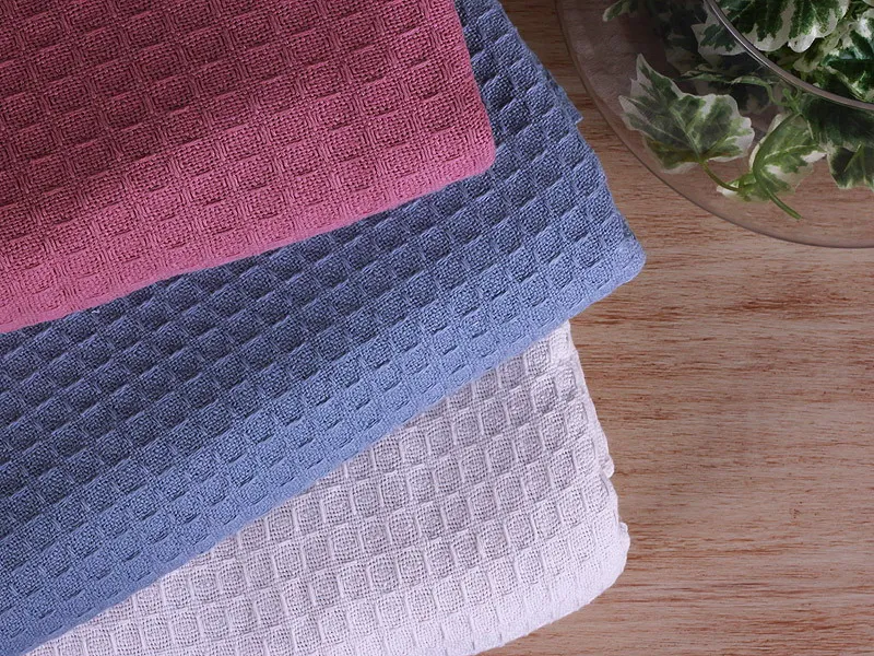 Bulk Premium Woven Waffle Blanket Soft Lightweight 100 Cotton Jacquard