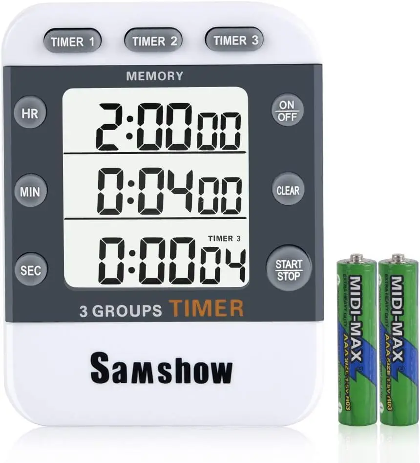Digital Dual Triple Kitchen Timer