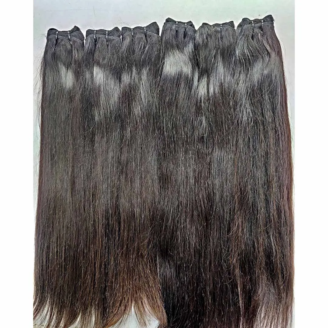 Remy Indian Straight Virgin Temple Hair With Aligned Cuticles 100 Raw