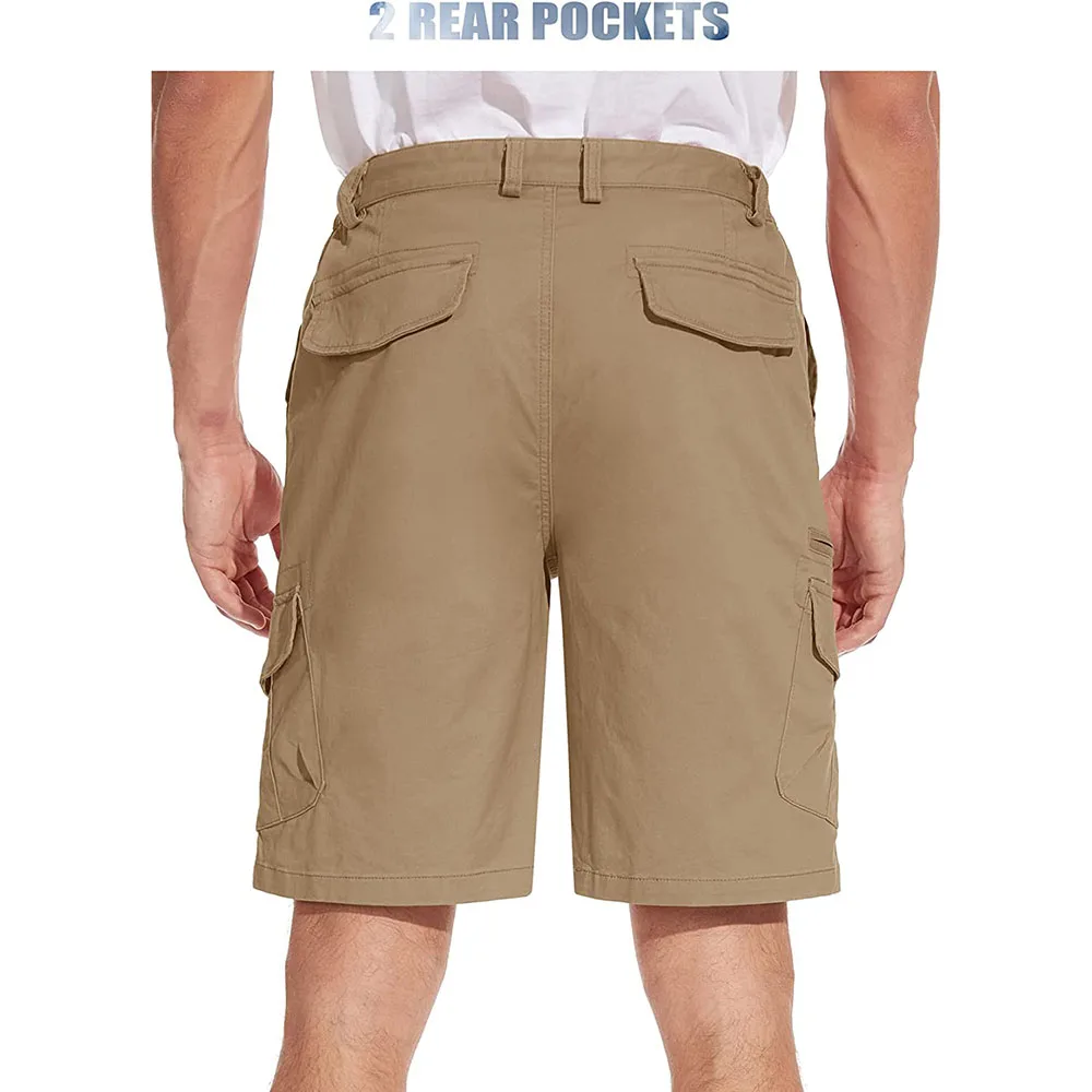 Men's Cargo Shorts 2022 New Side Multipockets Men Loose Work Shorts