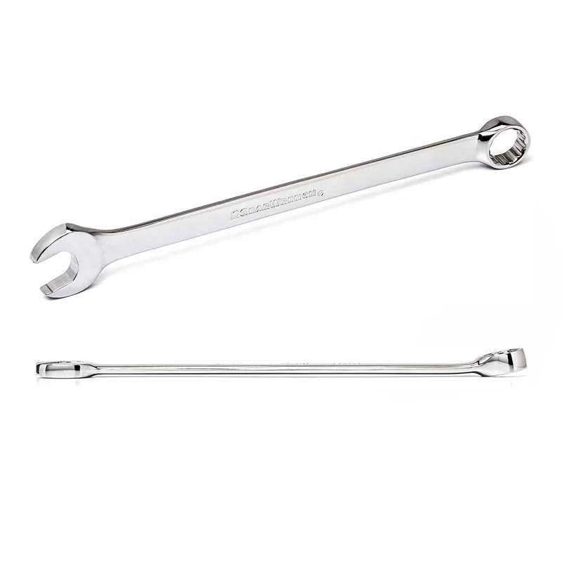 Huaju Industrial Offset Box End & Angled Open End Metric Mirrorchrome