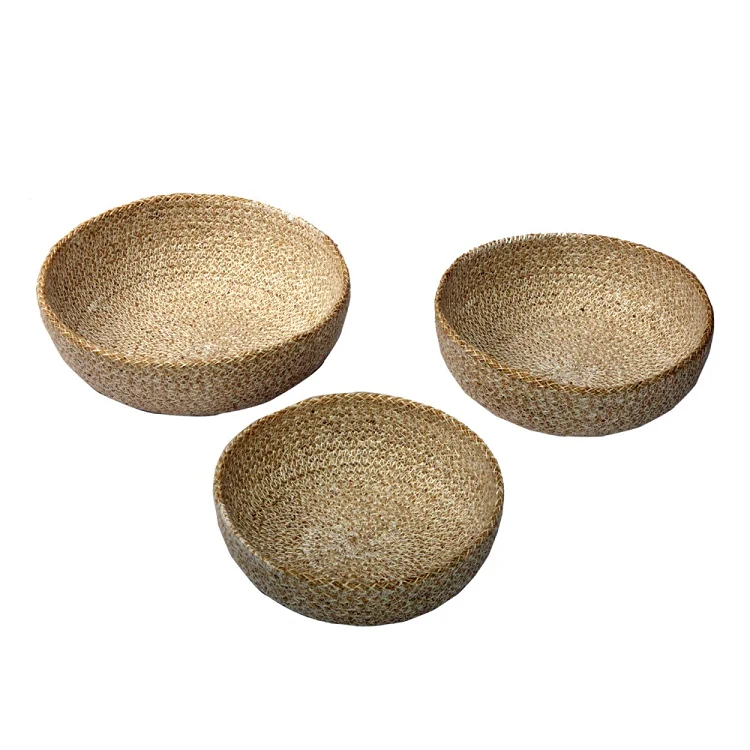 New Arrived Jute Material Basket Homemade Jute Storage Basket 100 Jute