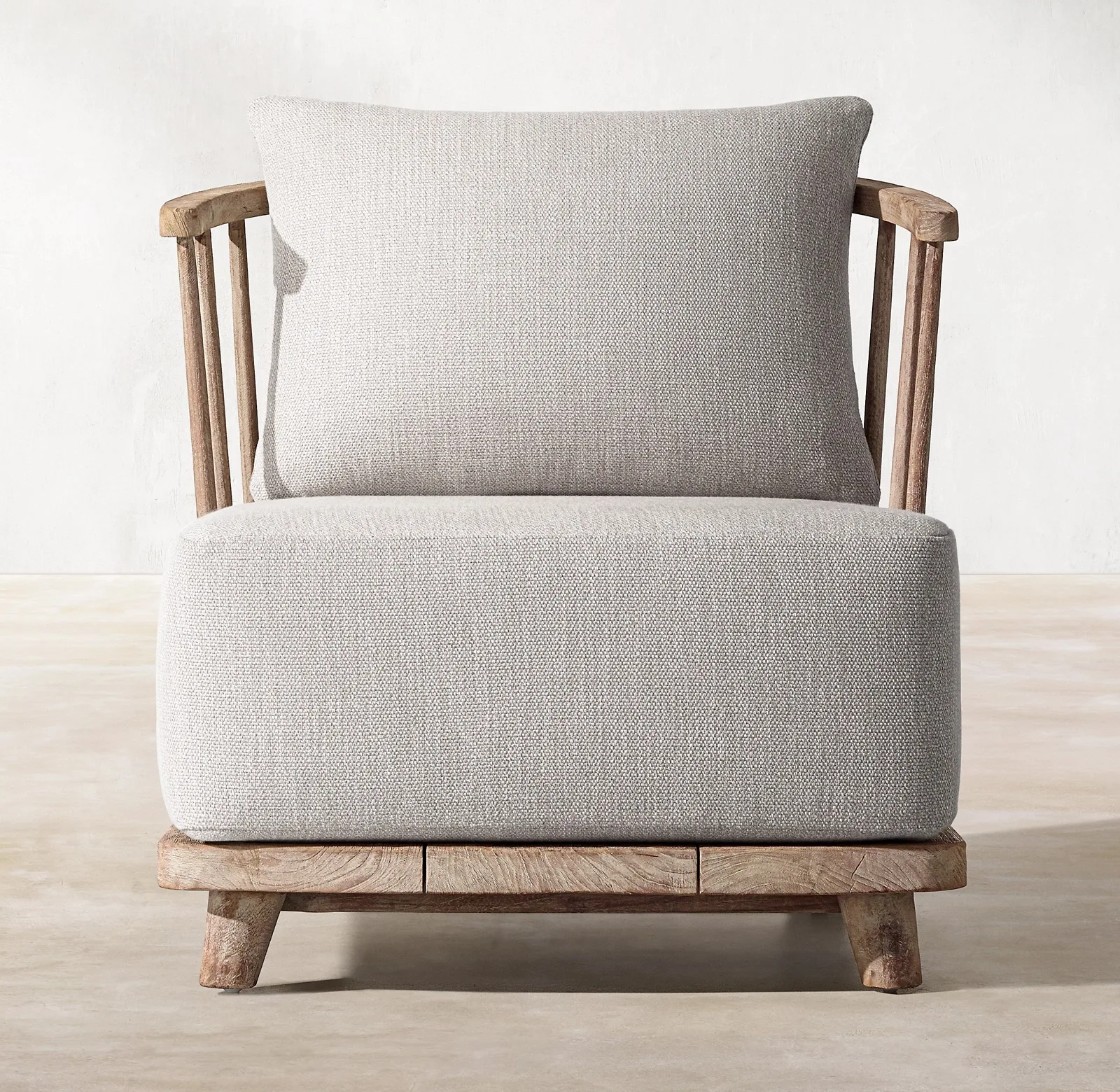 Luxury Nordic Teak Wood Sofa Short Chair Garden Furniture Outdoor Low