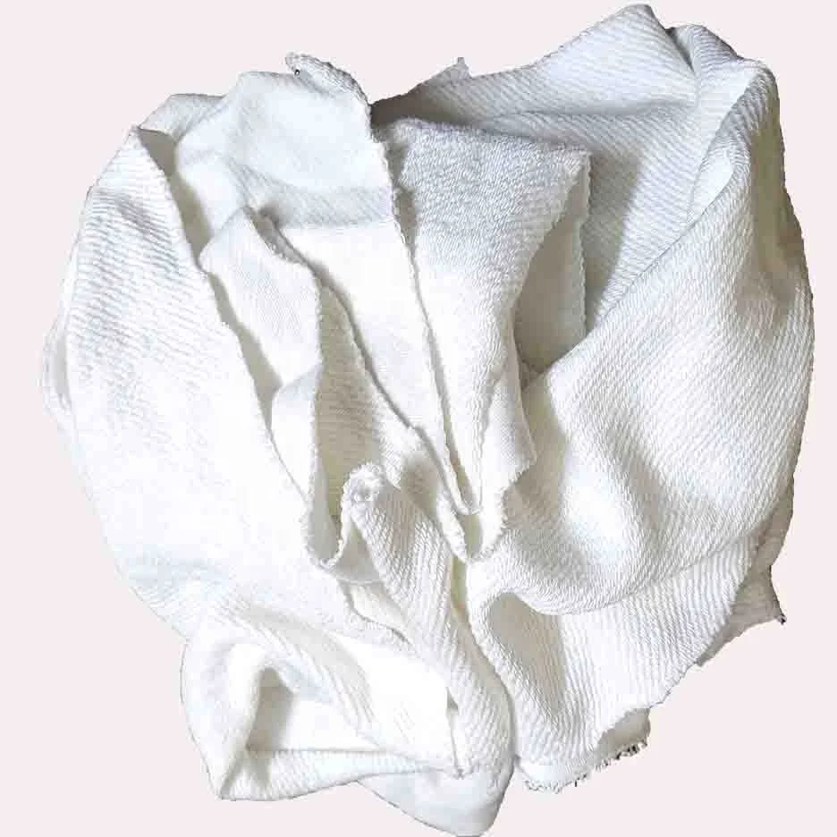 Best Sale A Grade 100 Cotton Terry Fabrics White Color New Fabrics