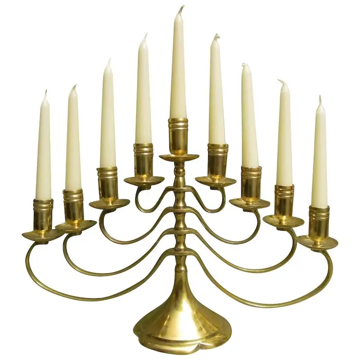 Church Candle Holder Menorah Candle Holder Decorative Church Tableware