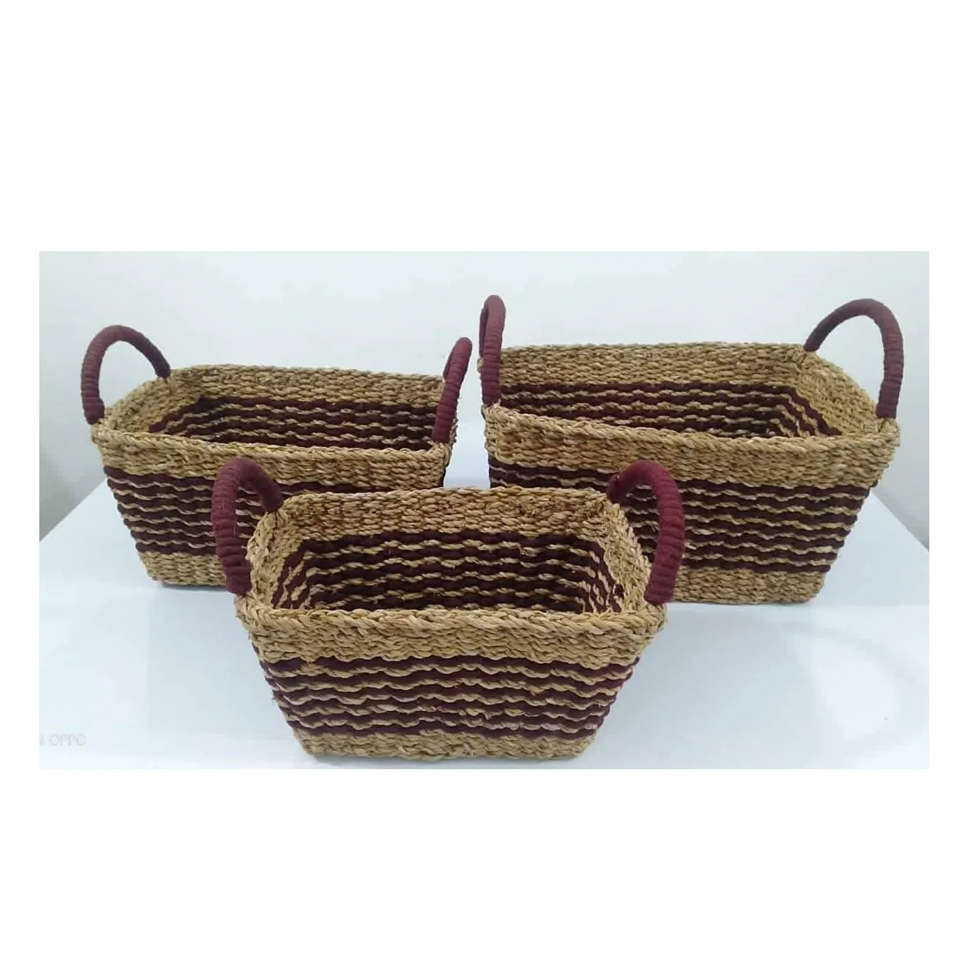 Eco Friendly Seagrass Storage Fruit & Bread Basket Top Quality Seagrass ...