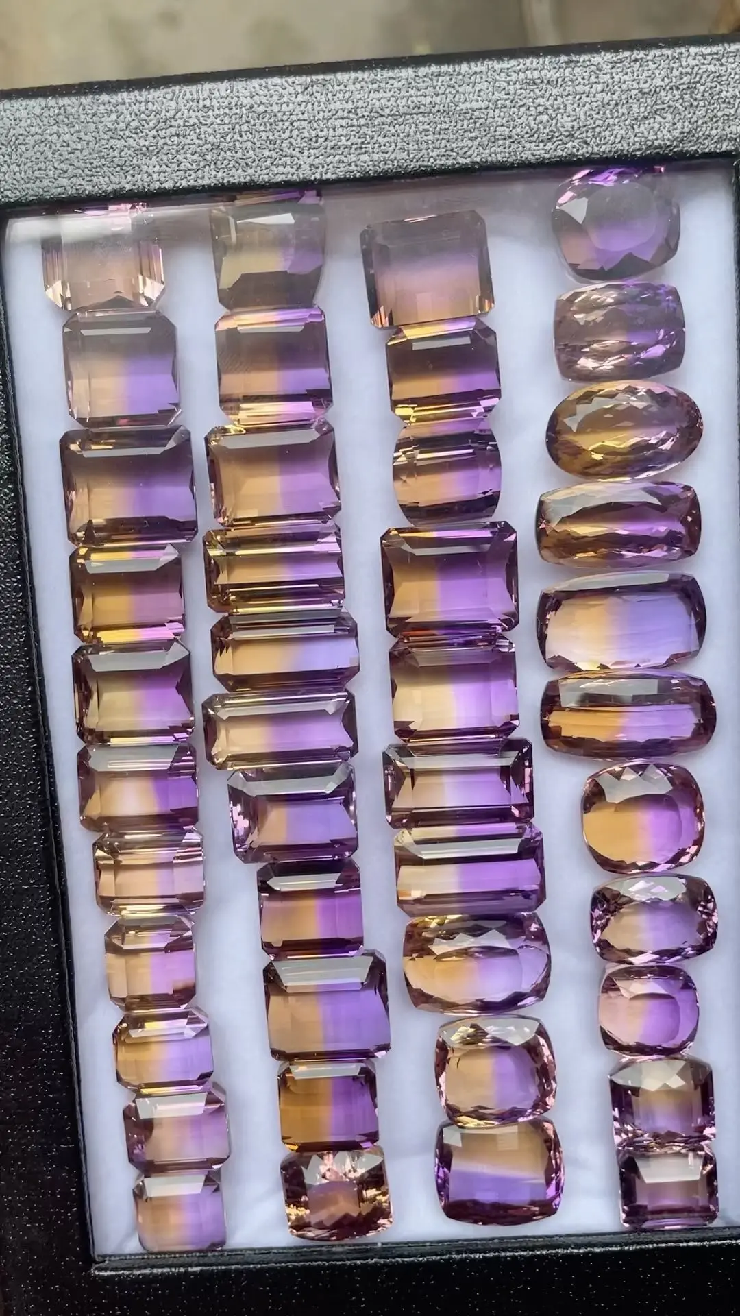 REAL-GEMS Ametrine Gemstone - 90.70 Ct Pear Shaped, Multi Color, 30x30x15mm For Jewelry Making