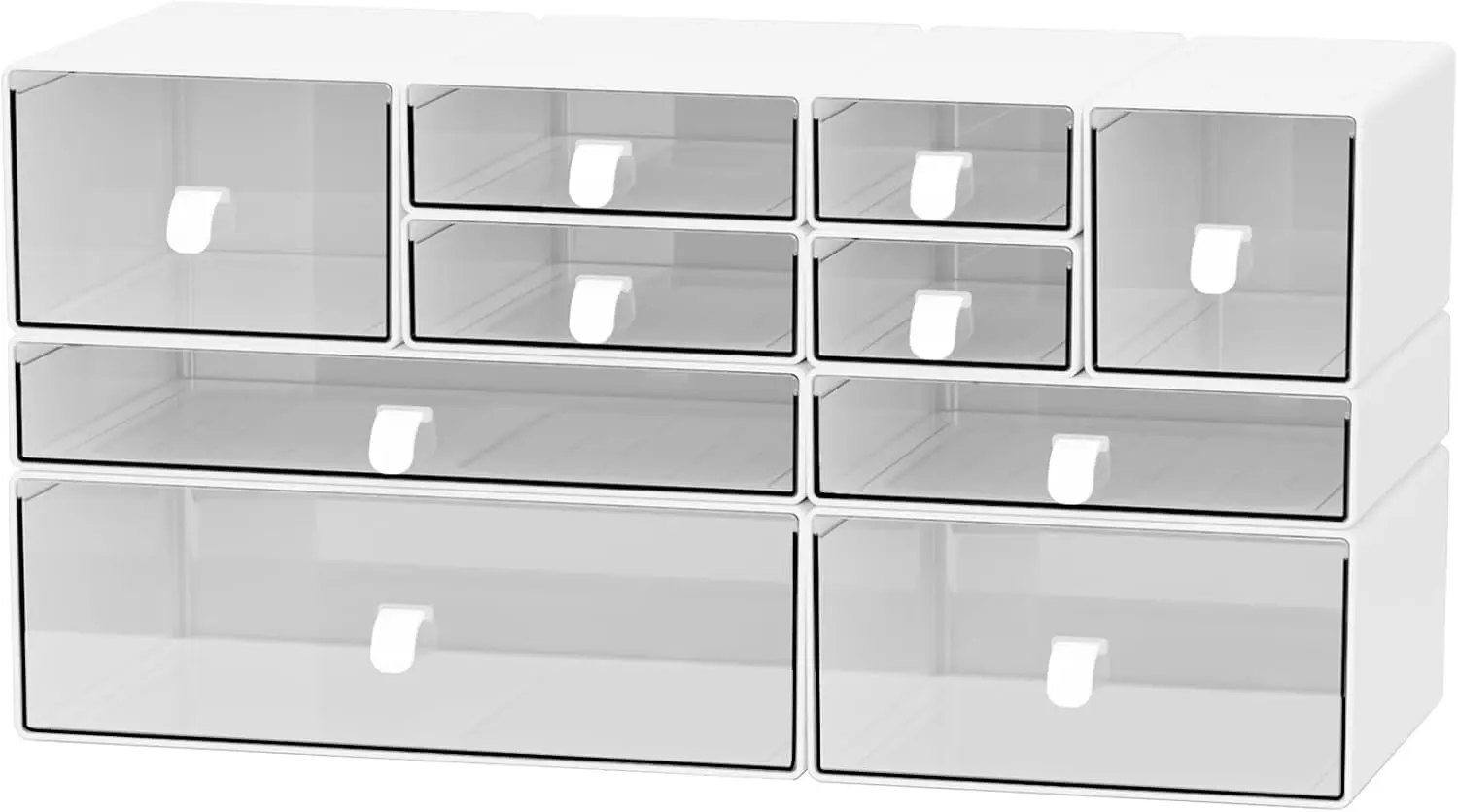 Desk Organizer Set White & Clear