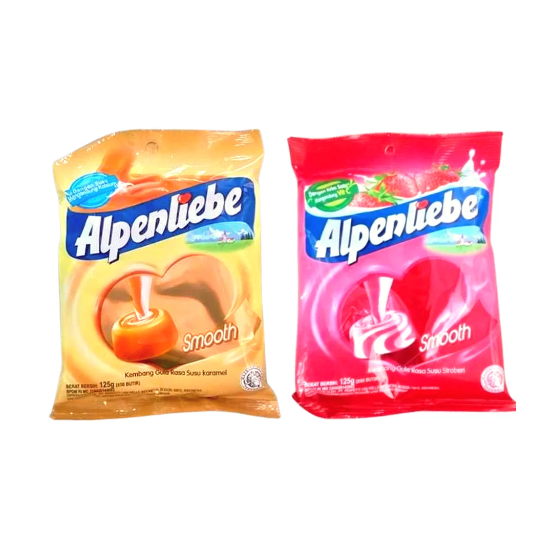 Indonesia Wholesale Alpenliebe Hard Candy Strawberry Caramel Flavoured