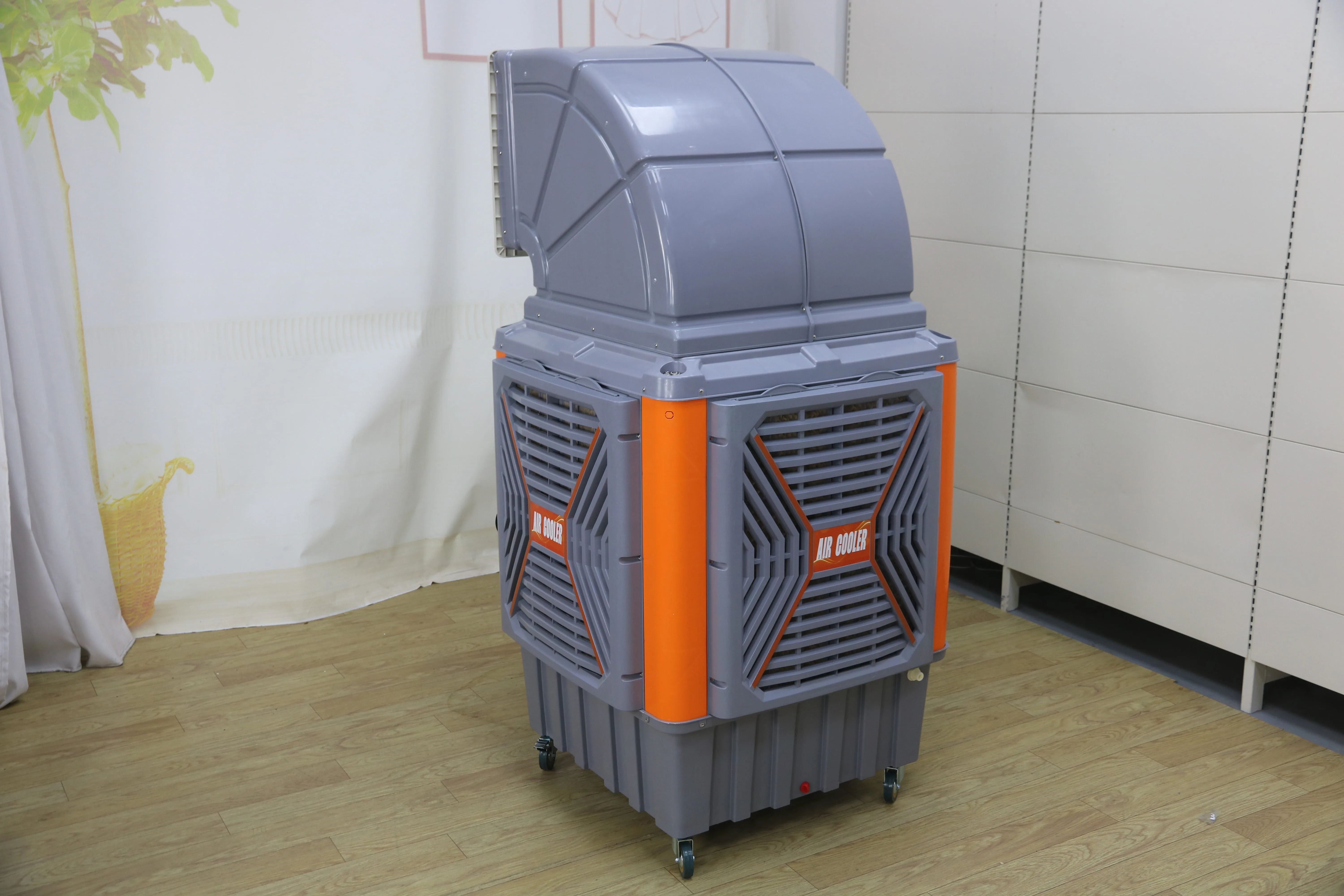 Floor Standing Easy To Operate Evaporative Air Cooler Cooling Motor ...