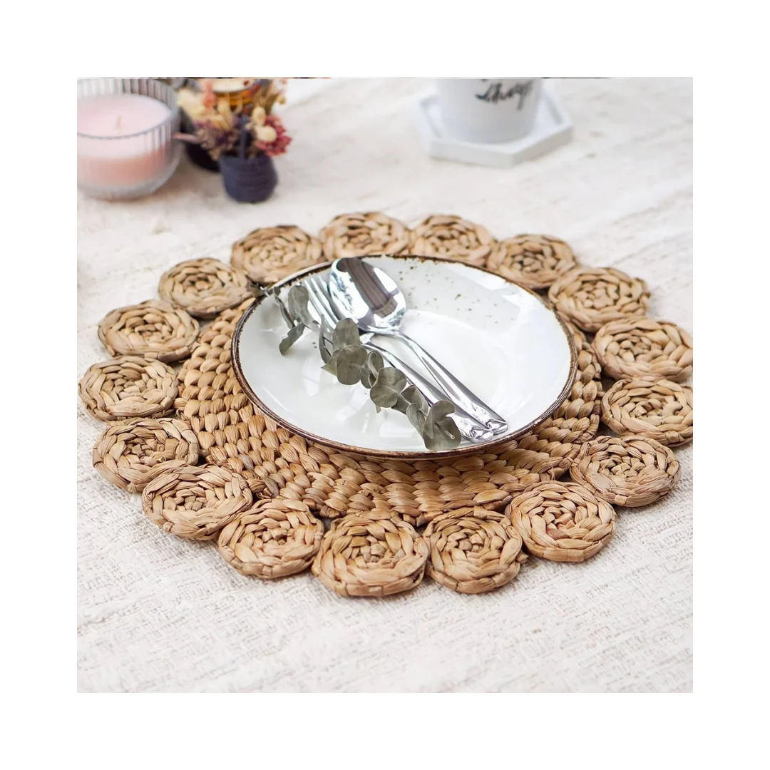 The Most Favorite Dinnerware Items Retro Waterhyacinth Placemat Home