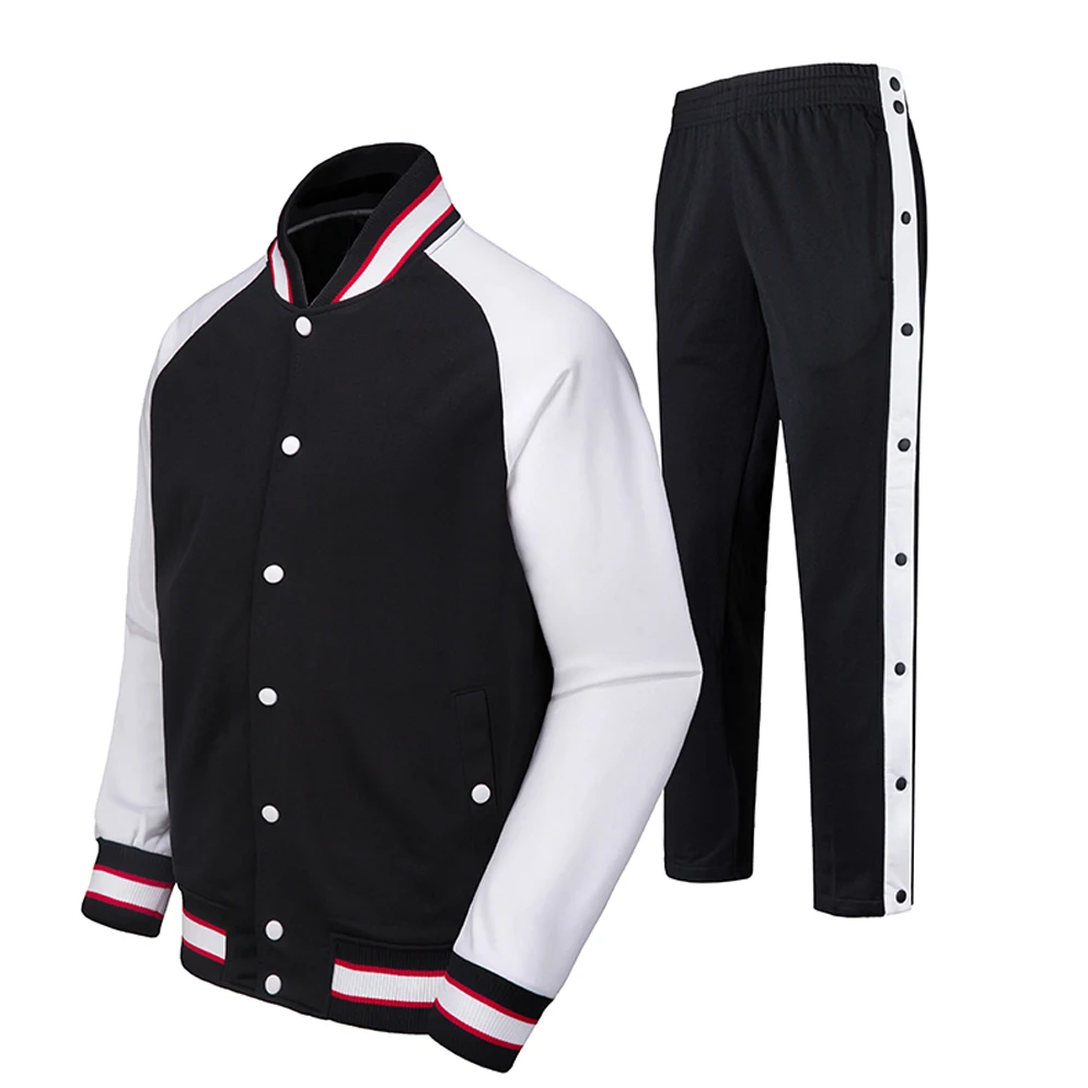 Men's Basketball Uniforms Suits Full Button Pants Sports Clothes Sets