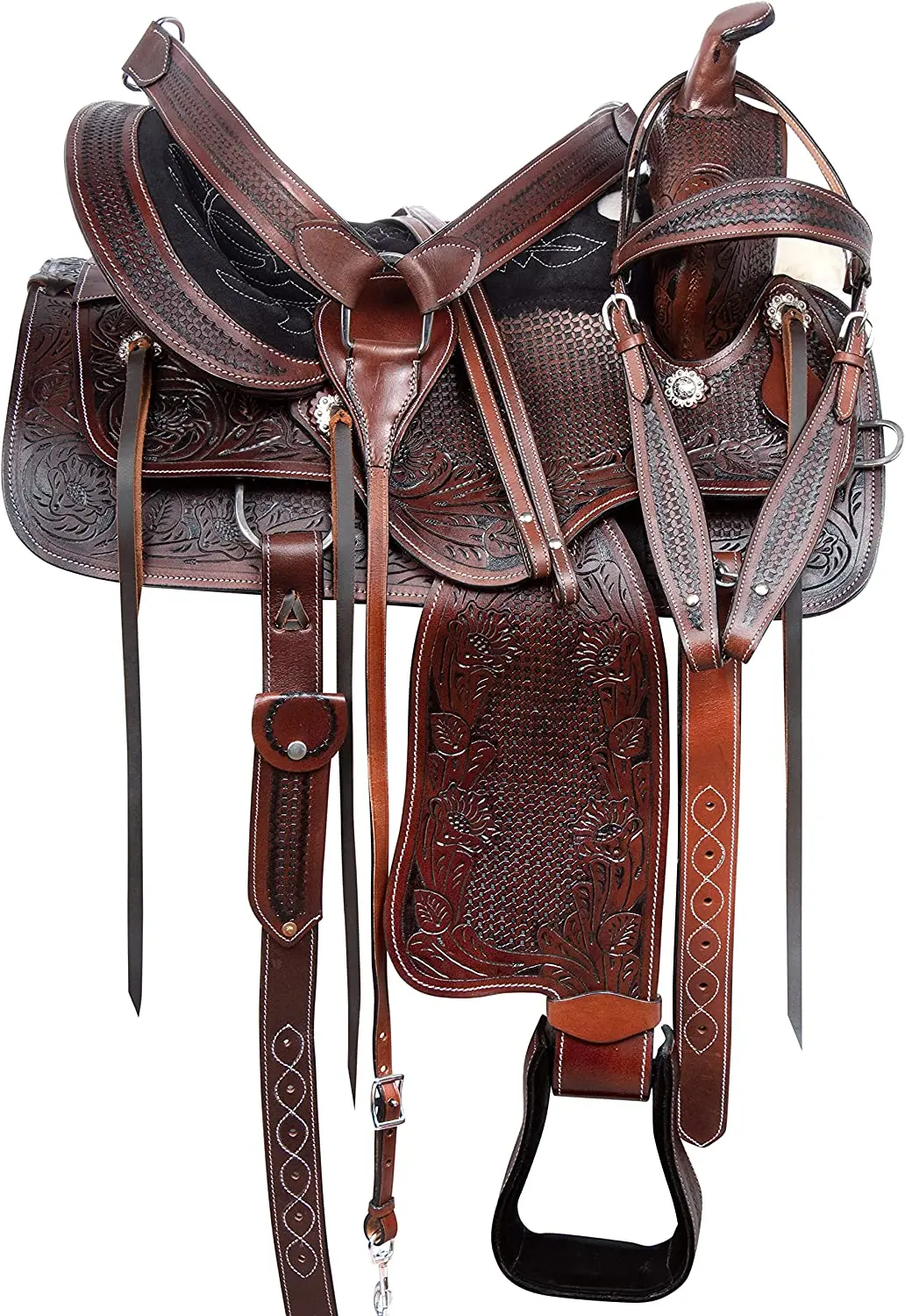 Premium Quality Western Leather Horse Saddle With Matching Horse Tack