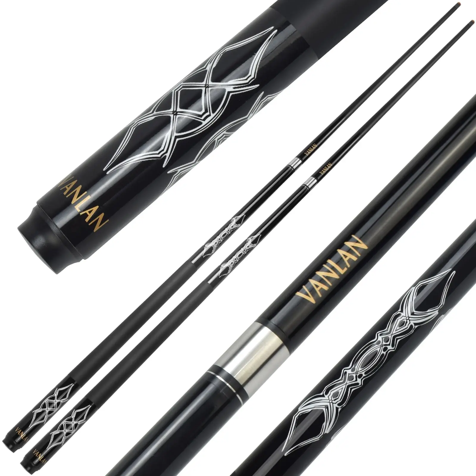 VANLAN 58-Inch Carbon Durable Cue