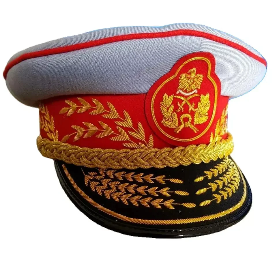 Wholesale 2024 Oem Officer Uniform Peaked Caps Wholesale Officer Cap ...