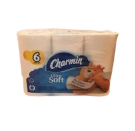 Charmin Ultra Soft Cushiony Touch Toilet Paper,24 Family Mega Rolls