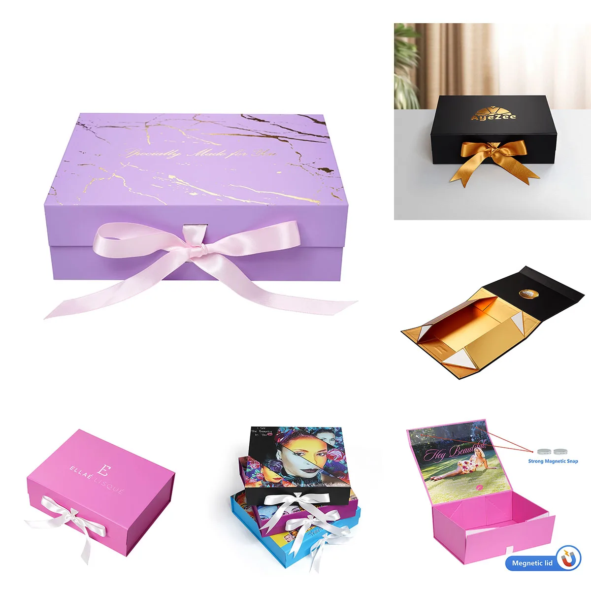 Folding Box with Ribbon